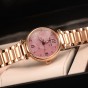 Reef Tiger/ RT Pink Dial Rose Gold Luxury Fashion Diamond Women Watches Stainless Steel Bracelet Mechanical Watch RGA1584