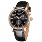 Reef Tiger/RT Luxury Men Leather Strap Calendar Rose Gold Case Genuine Analog Automatic Watches RGA1978