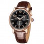 Reef Tiger/RT Luxury Men Leather Strap Calendar Rose Gold Case Genuine Analog Automatic Watches RGA1978-PBW