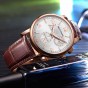 Reef Tiger/RT Luxury Men Leather Strap Calendar Rose Gold Case Genuine Analog Automatic Watches RGA1978-PWW