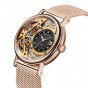 Reef Tiger Brand Fashion Watches Mens Skeleton Mechanical Watch Steel Bracelet Ultra Thin Watches RGA1995