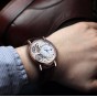 Reef Tiger Designer Fashion Watches Genuine Leather Band Luxury Rose Gold Automatic Watches RGA1995-PSSS