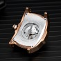 Reef Tiger/RT New Arrival Mens Rose Gold Case Rubber Strap Waterproof Automatic Watch RGA3069S-PLB