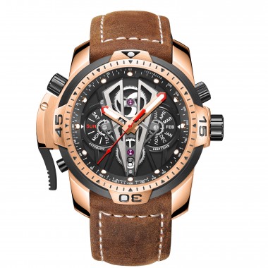 Reef Tiger/RT Men's Watches Top Brand Luxury Automatic Mechanical Men Sport Wristwatch Rose Gold Reloj Hombre RGA3591