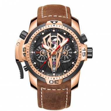 Reef Tiger/RT Men's Watches Top Brand Luxury Automatic Mechanical Men Sport Wristwatch Rose Gold Reloj Hombre RGA3591-PBGC
