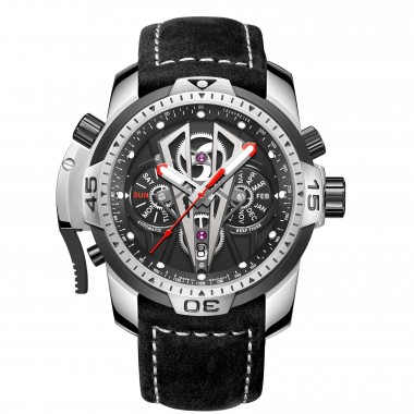 Reef Tiger/RT Top Brand Luxury Sport Automatic Stainless Steel Men Casual Fashion Leather Mechanical Waterproof Watches RGA3591