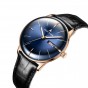 Reef Tiger/RT Mens Dress Watches Convex Lens Rose Gold Blue Dial Automatic Watch with Date RGA8238-PLB