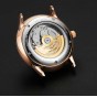 Reef Tiger/RT Mens Dress Watches Convex Lens Rose Gold Blue Dial Automatic Watch with Date RGA8238-PLB