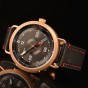 Reef Tiger / RT New Design Luxury Brand Watch Automatic Men Watch Genuine Leather Watch Waterproof Gold Rose Watch RGA9055