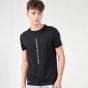HELLEN&WOODY Men's Fashion Short-Sleeved T-shirt Summer New Cotton T-shirt Back Tiger Print Embroidery Half Sleeve Shirt Trend