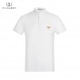 HELLEN&WOODY Mens Casual High Frequency Stamping Slim FIt Polo Shirts 100% Cotton Soild Color Mens Tops