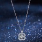 Trendy Crystal Rhinestone Silver Chain 925 Silver Pendant Necklaces for Women Flower Wedding Necklace Gift Jewelry