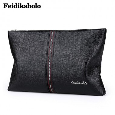 2017 New Brand Genuine Leather Men Clutch Bags Casual Long Wallets For Men Coin Purse Large Capacity Men Leather Wallets FD005
