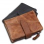 Sevjet Men Leather Wallets Genuine Leather Wallets For Men Card Holders Coin Purse Short Wallets Clutch RFID Protection SQW004