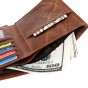 GUBINTU Vintage Genuine Leather Men Money Bags Passport Cover Credit Card Holder Brand Coin Purse Cowhide Men Short Wallets wt90