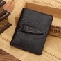 JINBAOLAI Brand Genuine Leather Alligator Men Purse Solid Business Credit Card Holder Male Wallet Vintage Men Short Wallets wt59