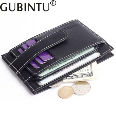 GUBINTU Brand Men Money Bags Vintage Genuine Leather Wallet For Money Holder Male Credit Cards Bag Cowhide Men Short Wallet wt31