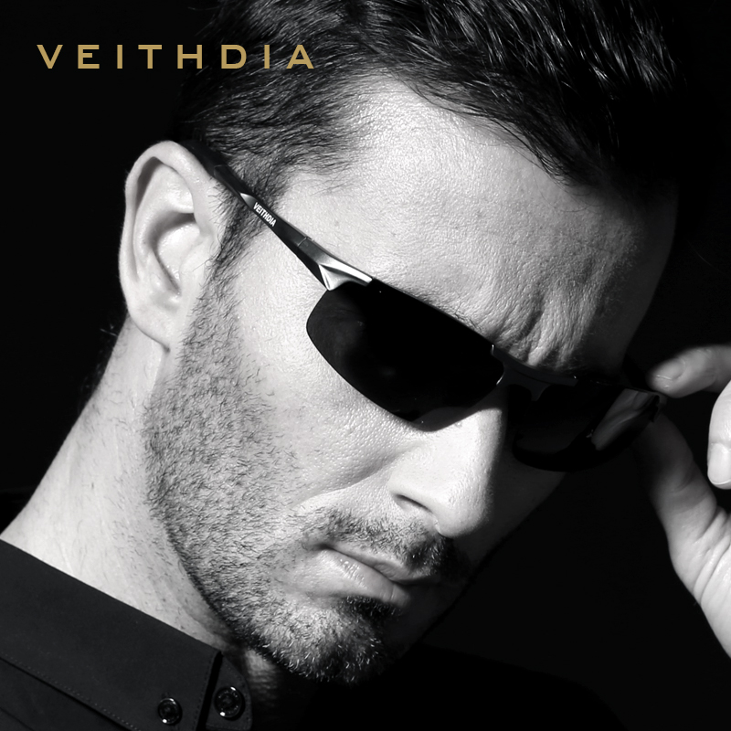 VEITHDIA Brand Designer Aluminum Mens Sunglasses Polarized Sun glasses  Eyewear Accessories For Men oculos de sol
