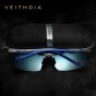 VEITHDIA Aluminum Magnesium Men's Sunglasses Polarized Blue Coating Mirror Sun Glasses oculos Male Eyewear Accessories Men 6589