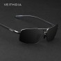VEITHDIA Brand Polarized Men's Vintage Sunglasses Aluminum Frame Sun Glasses Men Goggle Eyewear Accessories For Men 2458