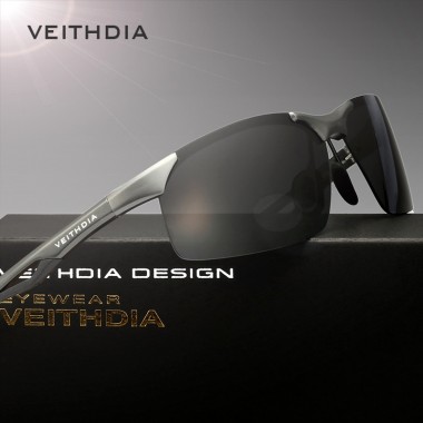 VEITHDIA Aluminum Magnesium Classic Brand Men's Sunglasses Polarzed Sun Glasses Eyewear Accessories oculos  For Men Male 6591