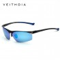 Aluminum Magnesium Rimless Men's Sunglasses Polarized UV400 Sun Glasses Eyewear Accessories For Men Blue Coating Mirror 6587