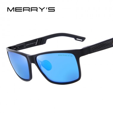 MERRY'S Men Polarized Sun glasses Aluminum Magnesium Sun Glasses Driving Glasses Rectangle Shades S'8571
