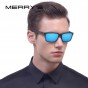 MERRY'S Men Polarized Sun glasses Aluminum Magnesium Sun Glasses Driving Glasses Rectangle Shades S'8571