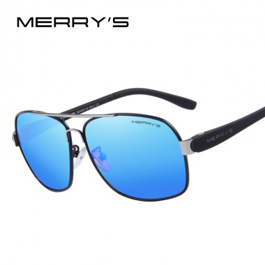 MERRY'S Men's TR90 Fashion Sunglasses Polarized Color Mirror Lens Eyewear Accessories Driving Sun Glasses S'8501
