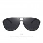 MERRY'S Men Classic Polarized Rectangle Sun glasses HD Polarized Aluminum Driving Sun glasses S'8758