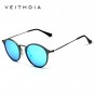 VEITHDIA Brand Designer Fashion Unisex Sun Glasses Polarized Coating Mirror Sunglasses Round Male Eyewear For Men/Women 6358