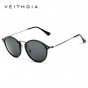 VEITHDIA Brand Designer Fashion Unisex Sun Glasses Polarized Coating Mirror Sunglasses Round Male Eyewear For Men/Women 6358