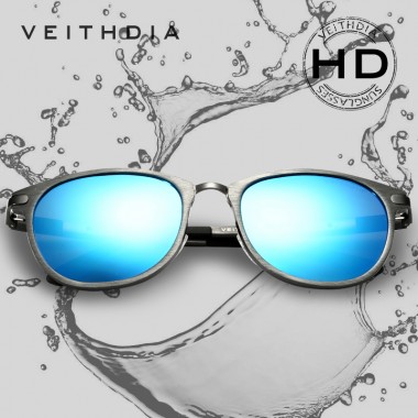 VEITHDIA Unisex Retro Aluminum Magnesium Sunglasses Polarized Lens Vintage Eyewear Accessories Sun Glasses Oculos de sol 6680