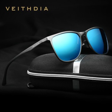 VEITHDIA Retro Aluminum Magnesium Brand Men's Sunglasses Polarized Lens Vintage Eyewear Accessories Sun Glasses For Men 6623