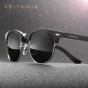VEITHDIA Retro Unisex Aluminum Magnesium Mens Sunglasses Polarized Vintage Eyewear Accessories Sun Glasses For Men Women 6690