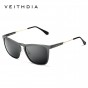 VEITHDIA Mens Square Retro Aluminum Sunglasses Polarized Blue Lens Vintage Eyewear Accessories Sun Glasses For Men/Women 6368
