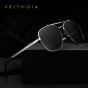 VEITHDIA Brand Stainless Steel Sunglasses Polarized UV400 Men's Square Vintage Sun Glasses Male Eyewear Accessories For Men 2493