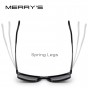 MERRY'S DESIGN Men Polarized Square Sunglasses Fashion Male Eyewear Aviation Aluminum Legs 100% UV Protection S'8250