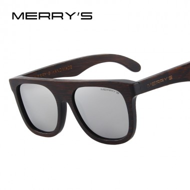 MERRY'S DESIGN Men Wooden Polarized Sunglasses HAND MADE 100% UV Protection S'5085