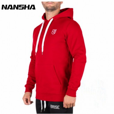 NANSHA Mens Gyms Hoodie Singlets Sweatshirts Mens hoodies Stringer Workout Bodybuilding Fitness Men's hoodies Casual hoodies