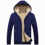 Super Warm wool hoodies men 2018 Fashion Men Hoodies Brand casual Men Casual Solid color Fleece Jaskets Man Plus Size 4XL 963