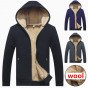 Brand Wool hoodies men 2018 Hoodie Zipper Solid Color Hoody Men Fashion Tracksuit Male Sweatshirt Fleece Hoody Mens M-4XL 965