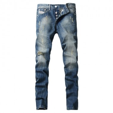 2017 Hot Sale Fashion Men Jeans Dsel Brand Straight Fit Ripped Jeans Designer 100% Cotton Distressed Denim Jeans Men,G982