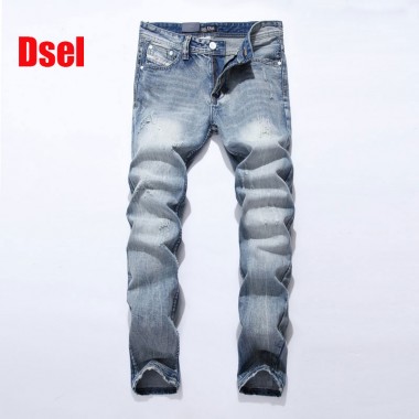 2017 New Dsel Brand Jeans Men Famous Blue Men Jeans Trousers Male Denim Straight Cut Fit Men Jeans Pants,whit Jeans