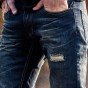 Mens Biker Jeans Denim 2017 Fashion Cool Style Brand Pants Elastic Stretch Motorcycle Jeans 2017 Top Quality Trousers Male 241