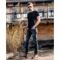 Mens Biker Jeans Denim 2017 Fashion Cool Style Pants Elastic Motorcycle Long Men's Jeans Brand Top Quality Trousers Male 242