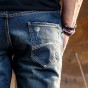 Mens Biker Jeans Denim 2017 Fashion Cool Style Pants Elastic Motorcycle Long Men's Jeans Brand Top Quality Trousers Male 242