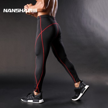 NANSHA  Pants Mens Compression Pants Jogger Fitness Excercise Bodybuilding Compression Tights Long trousers Pants