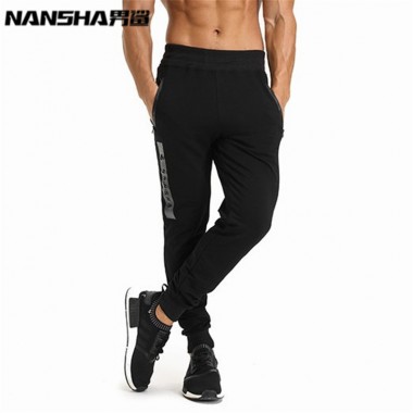 NANSHA Brand Autumn Winter Fitness Men Gyms Pants Fashion Cotton Pencil Pants Bodybuilding Trousers High Quality Jogger Pants