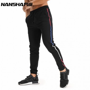 NANSHA Brand High Quality Jogger Pants Men Fitness Bodybuilding Gyms Pants For Runners Clothing Autumn Sweatpants Britches